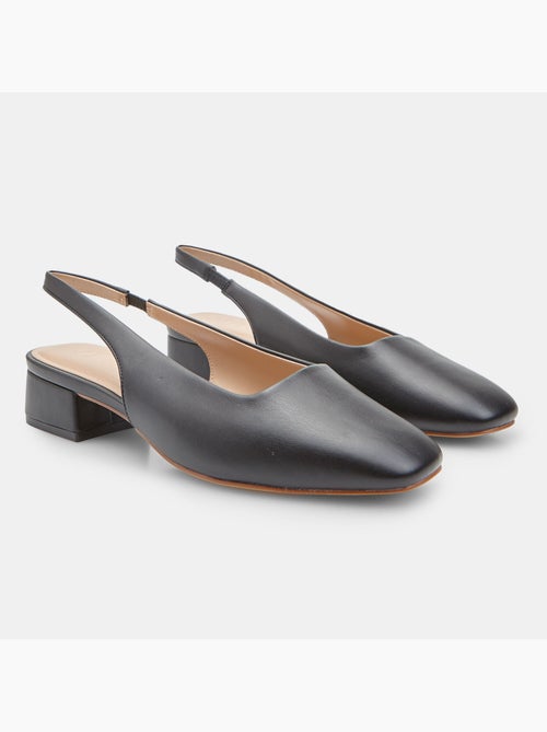 Escarpins slingback avec talon bloc - Kiabi
