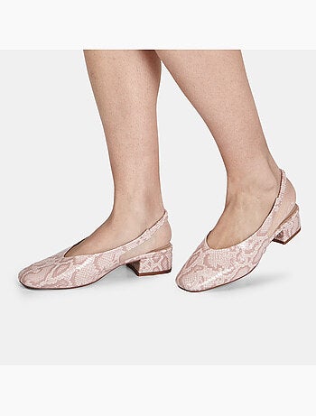 Escarpins slingback avec talon bloc