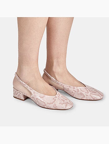Escarpins slingback avec talon bloc