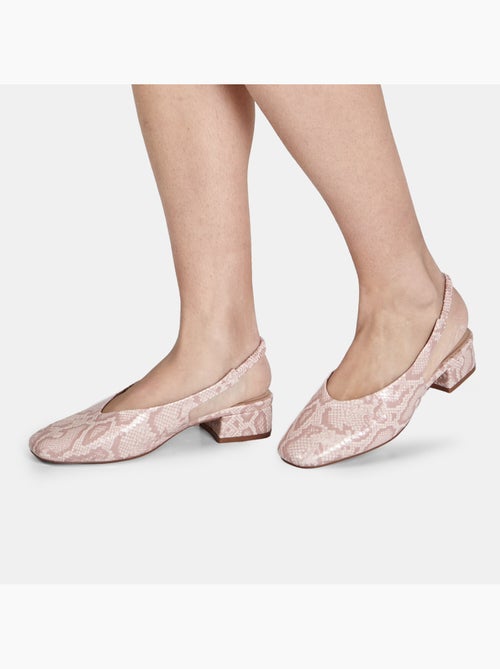 Escarpins slingback avec talon bloc - Kiabi