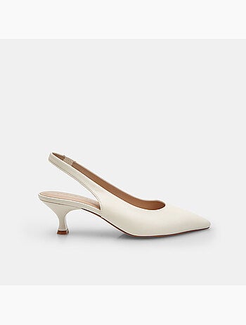 Escarpins slingback avec talon moyen