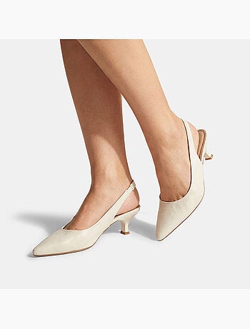 Escarpins slingback avec talon moyen