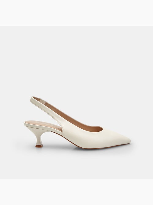 Escarpins slingback avec talon moyen - Kiabi