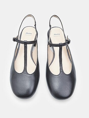 Escarpins slingback en cuir confortables BATA