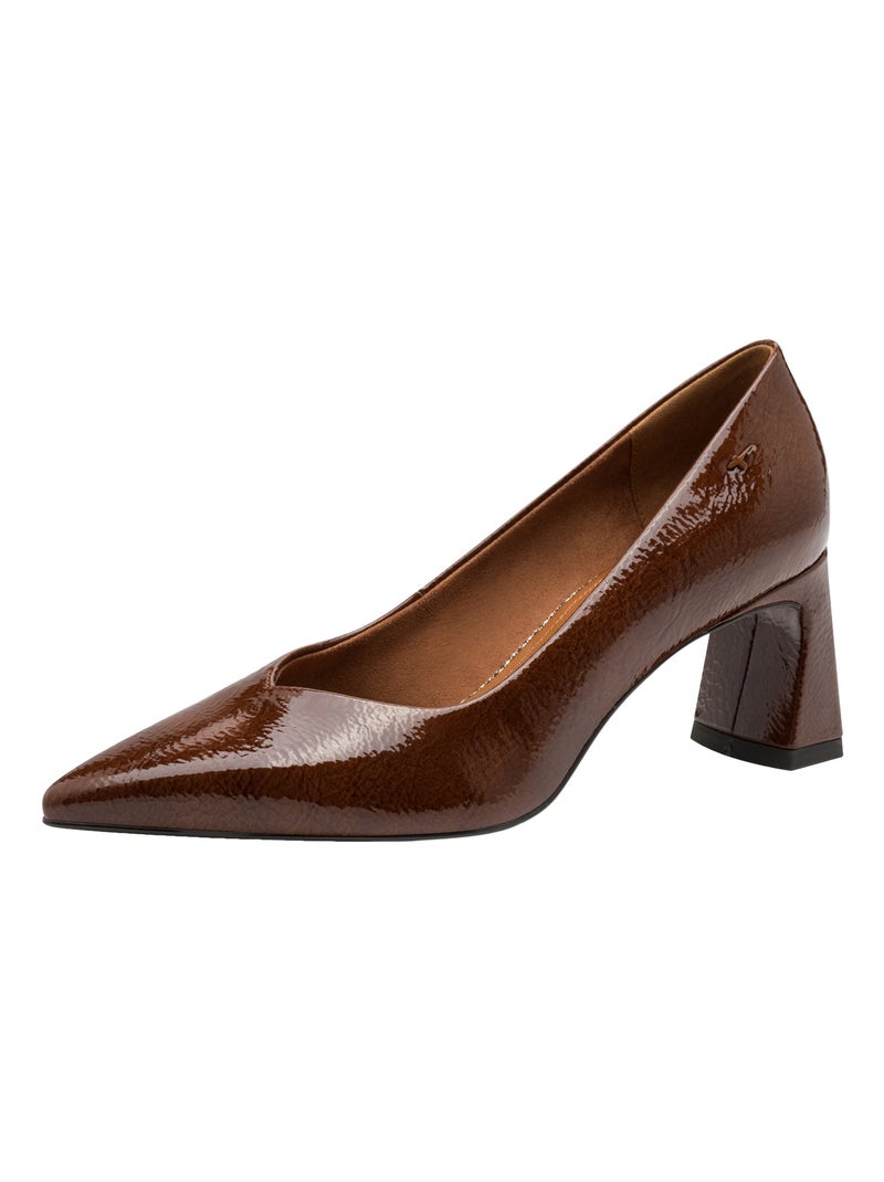 Escarpins Talon Tamaris Marron - Kiabi