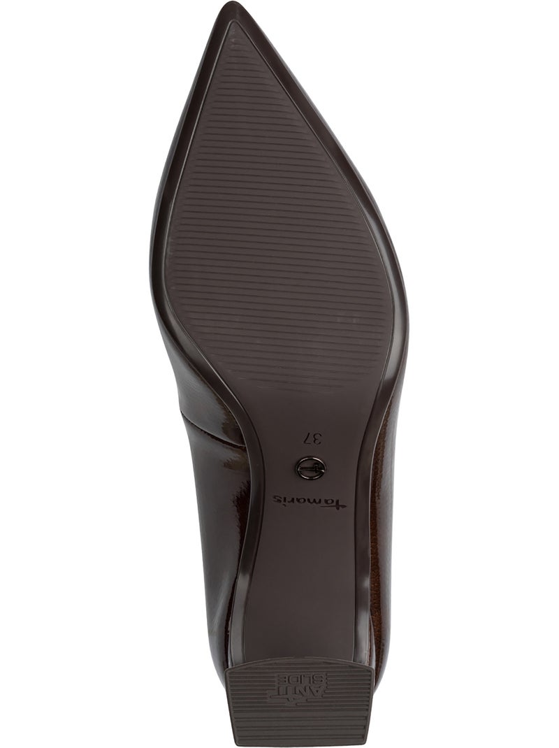 Escarpins talon tamaris Marron - Kiabi