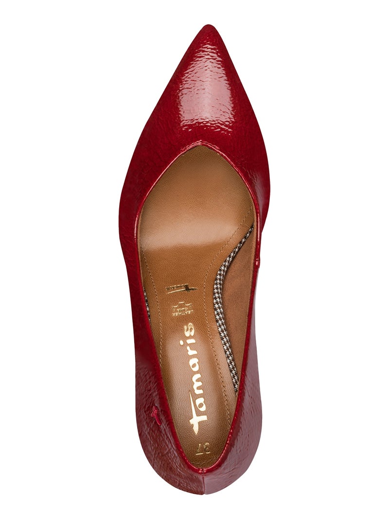 Escarpins talon tamaris Rouge - Kiabi