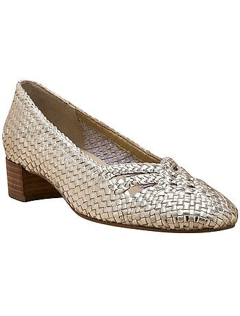 Escarpins tressés semelle confort