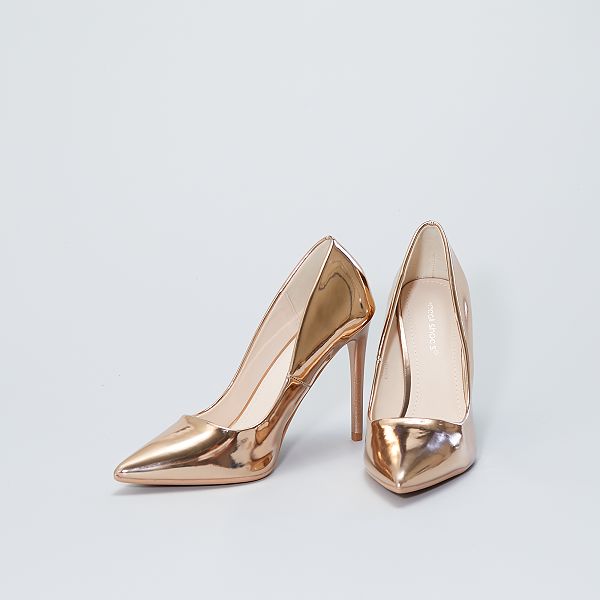 Escarpins Vernis Femme Beige Fonce Kiabi 00