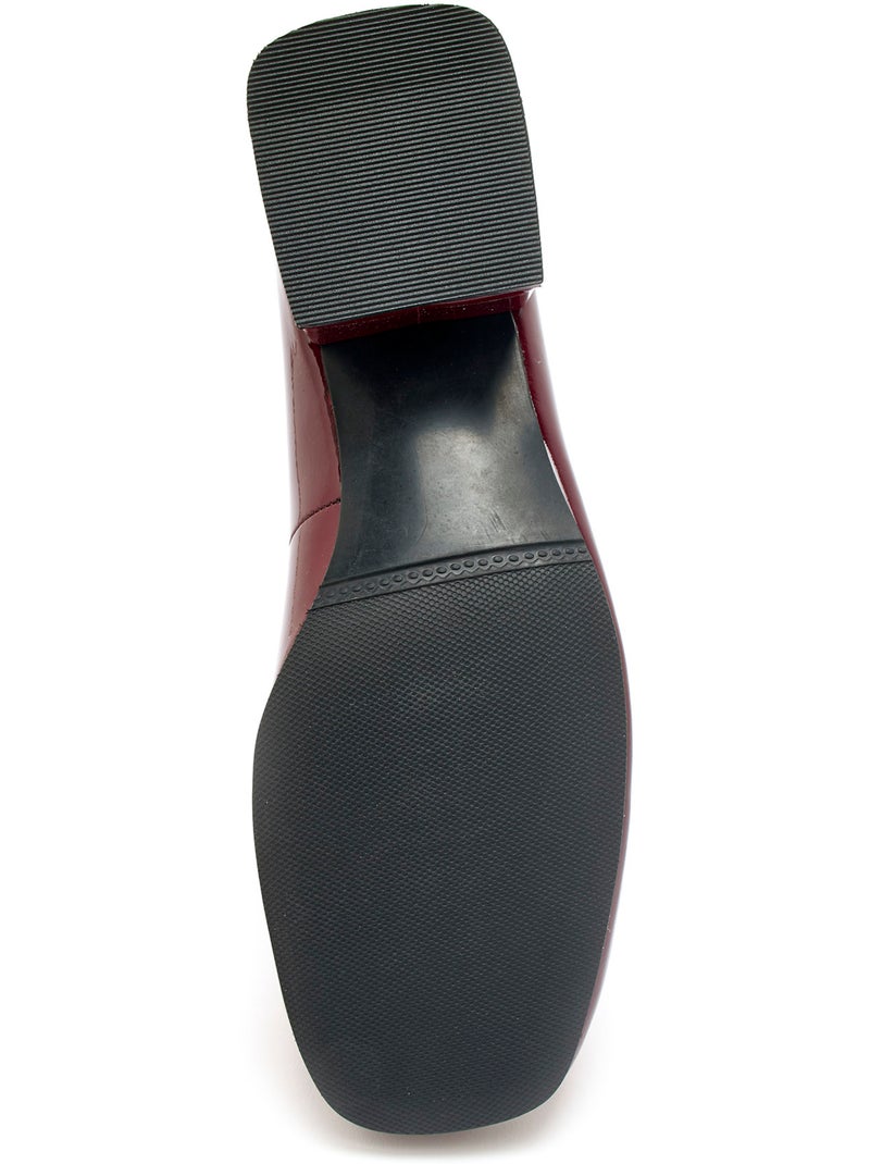 Escarpins vernis talon bloc - PEDICONFORT Bordeaux - Kiabi