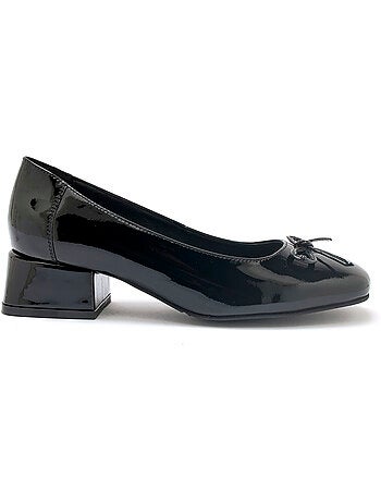Escarpins vernis talon bloc - PEDICONFORT