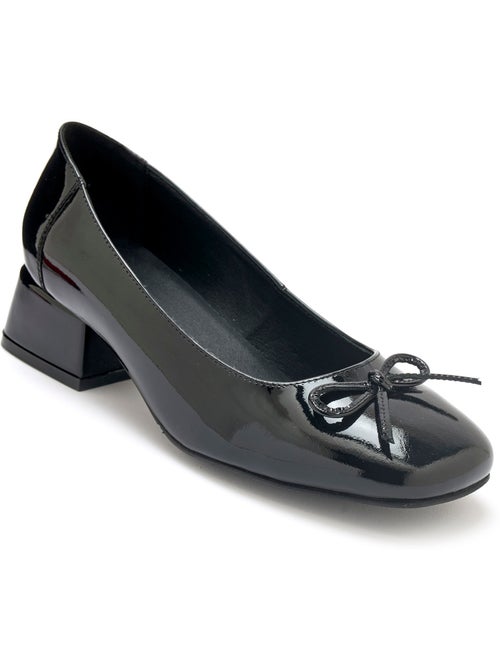 Escarpins vernis talon bloc - PEDICONFORT - Kiabi