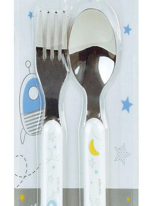 Espace Ensemble Couverts Inox (Fourchette, Cuillere) - Kiabi