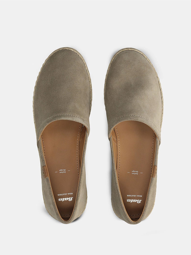 Espadrille en daim BATA Bronze - Kiabi