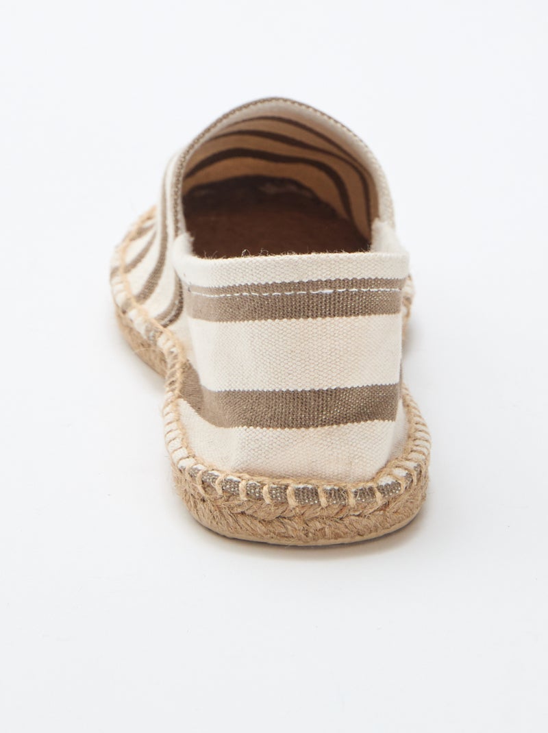 Espadrille en mesh Kaki - Kiabi