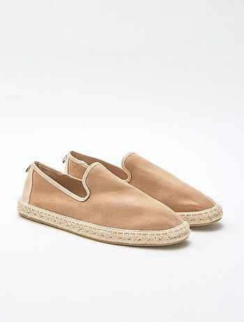 Espadrille en suédine à semelle plate