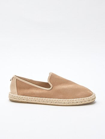 Espadrille en suédine à semelle plate