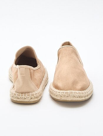 Espadrille en suédine à semelle plate