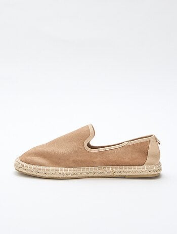 Espadrille en suédine à semelle plate