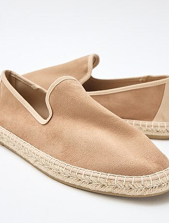 Espadrille en suédine à semelle plate