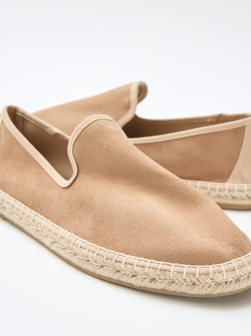 Espadrille en suédine à semelle plate - Kiabi