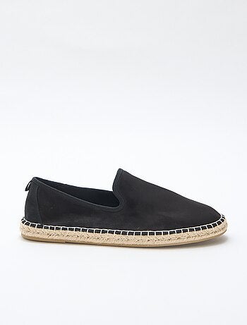 Espadrille en suédine à semelle plate