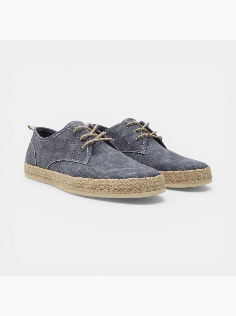 Espadrilles à lacets Bata Bleu - Kiabi