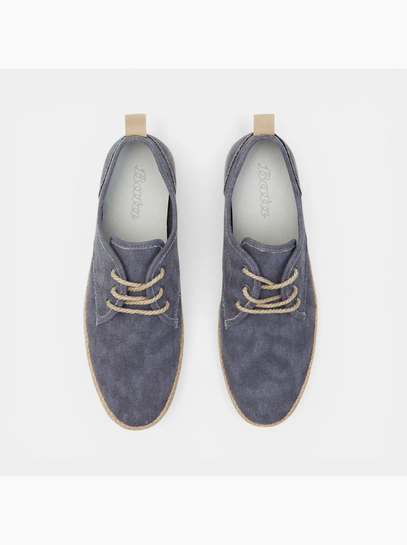 Espadrilles à lacets Bata Bleu - Kiabi