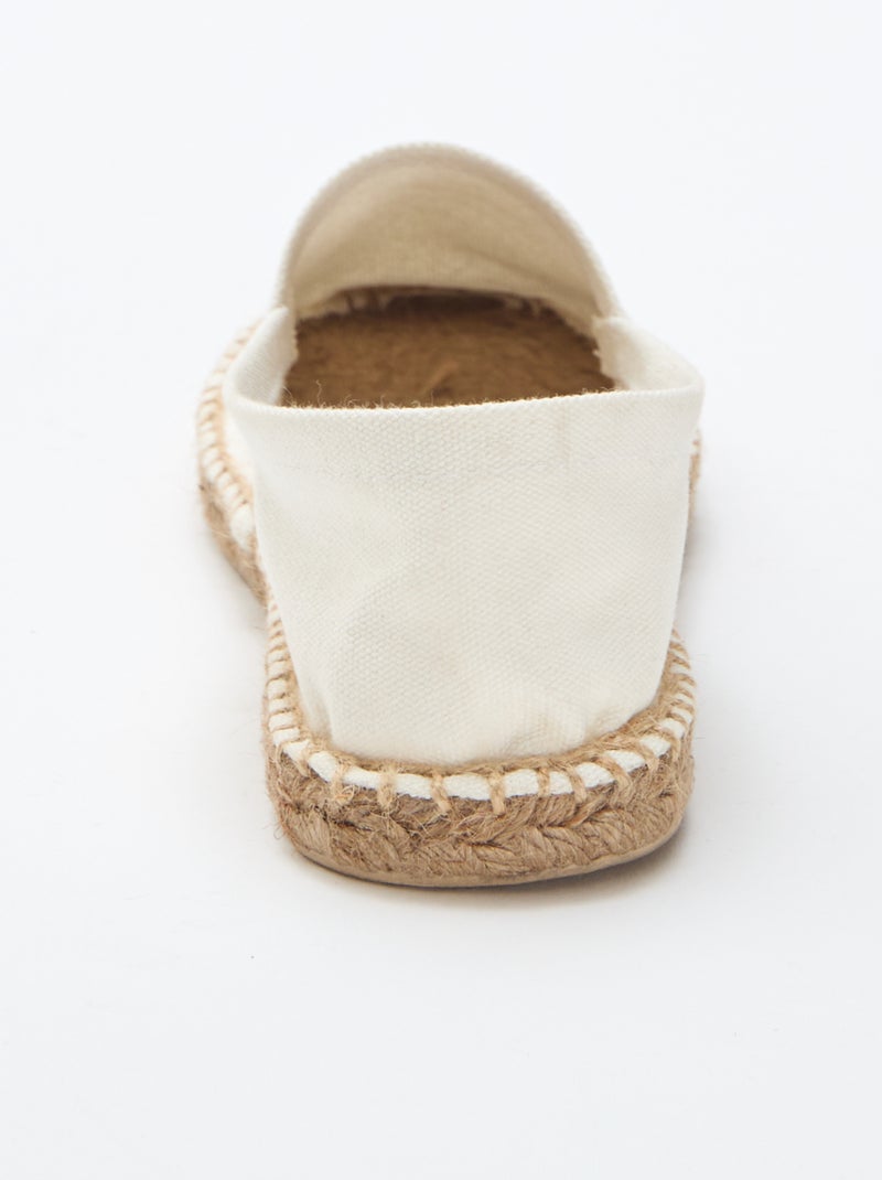 Espadrilles à motif imprimé Beige - Kiabi