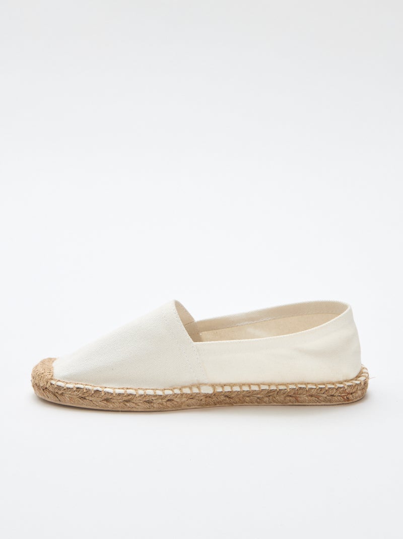 Espadrilles à motif imprimé Beige - Kiabi