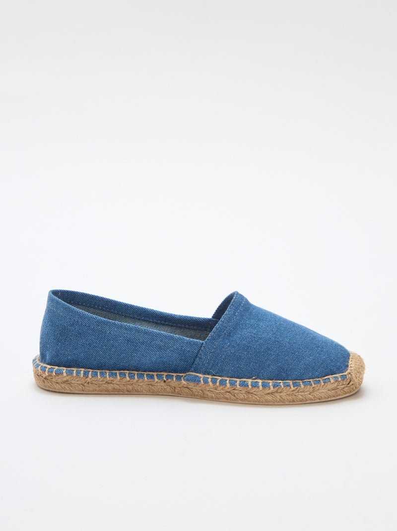 Espadrilles à motif imprimé Bleu - Kiabi