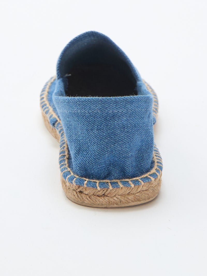 Espadrilles à motif imprimé Bleu - Kiabi