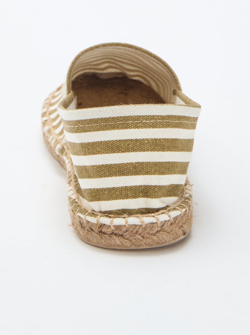 Espadrilles à motif imprimé Jaune - Kiabi