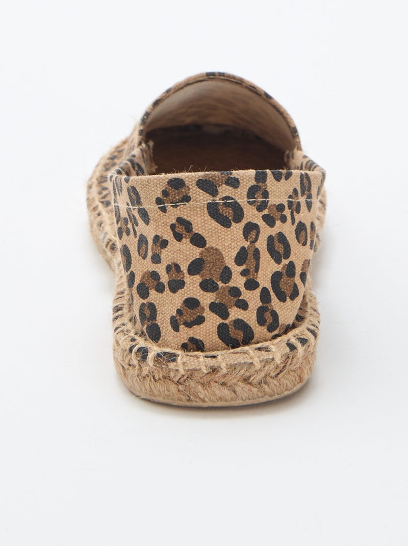 Espadrilles à motif imprimé Marron - Kiabi