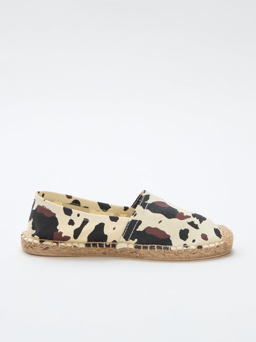Espadrilles à motif imprimé - Kiabi