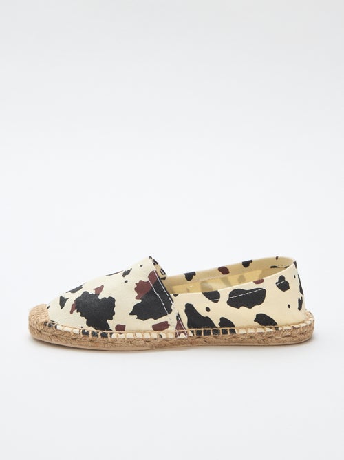 Espadrilles à motif imprimé - Kiabi