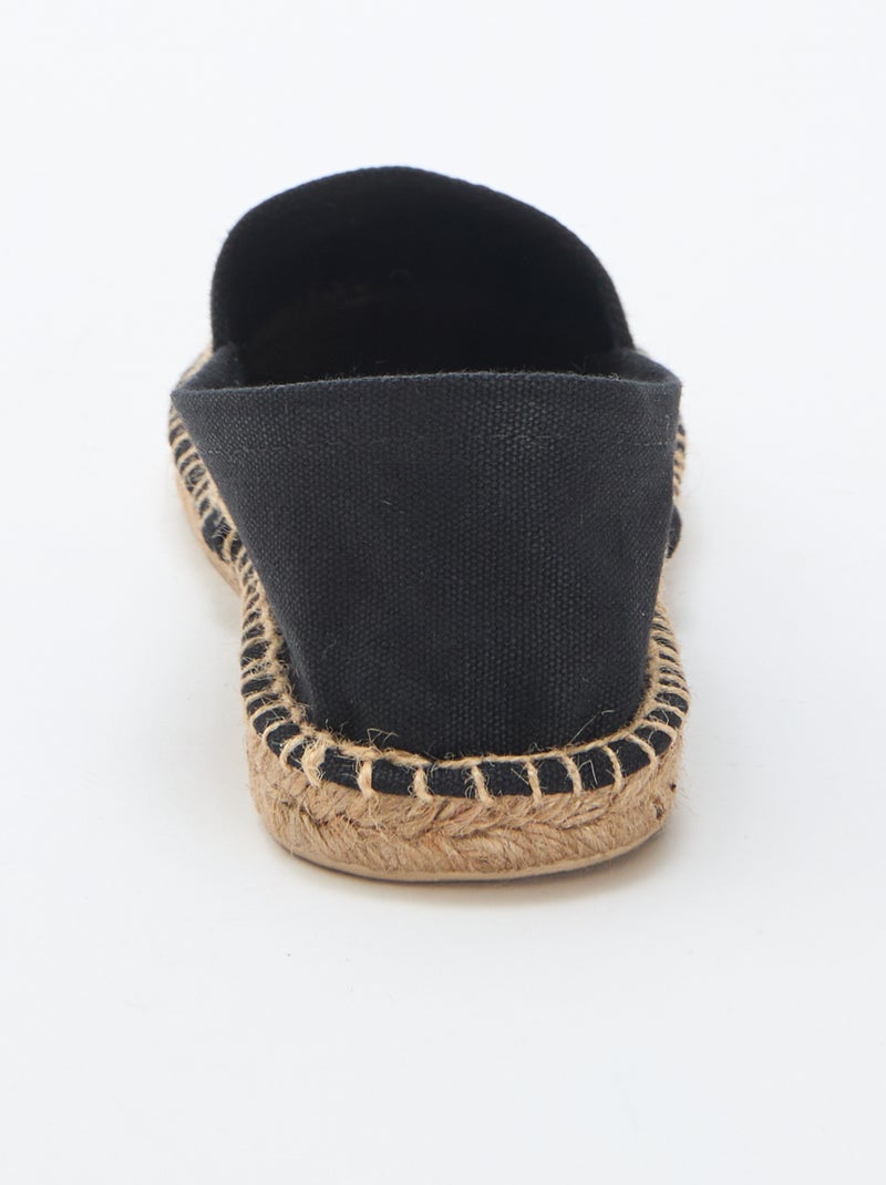 Espadrilles à motif imprimé Noir - Kiabi