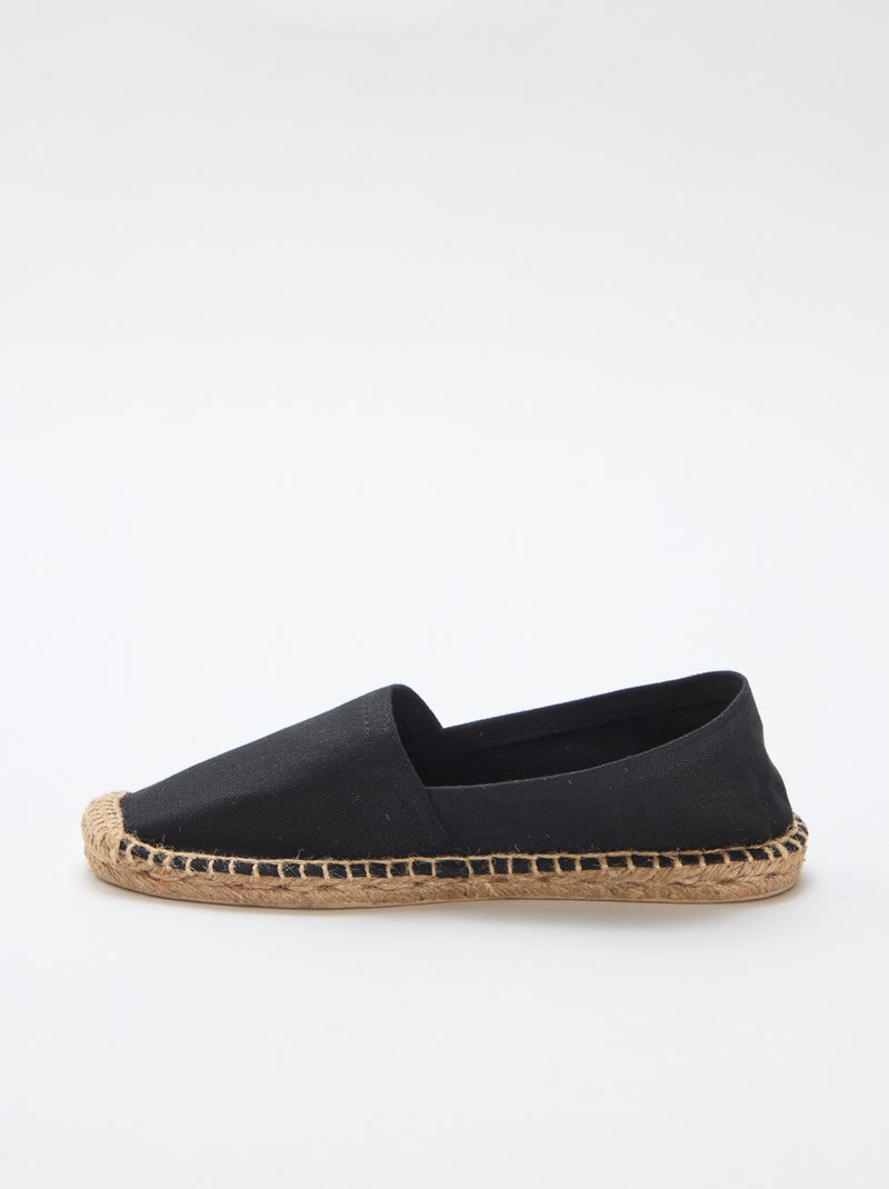 Espadrilles à motif imprimé Noir - Kiabi