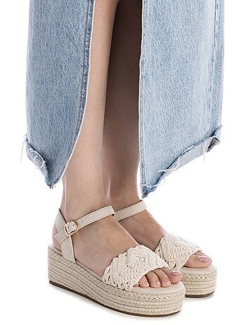 Espadrilles à plateforme pour femme