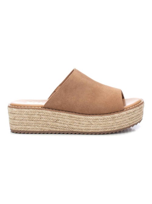 Espadrilles à plateforme pour femme en cuir - Kiabi Espadrilles à plateforme pour femme en cuir - Kiabi
