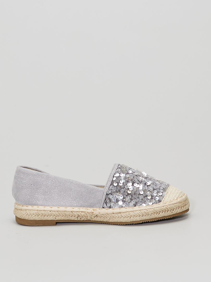 espadrille noir paillette