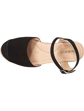 Espadrilles à talon de 6 cm, ultra confortable, semelle à mémoire de forme
