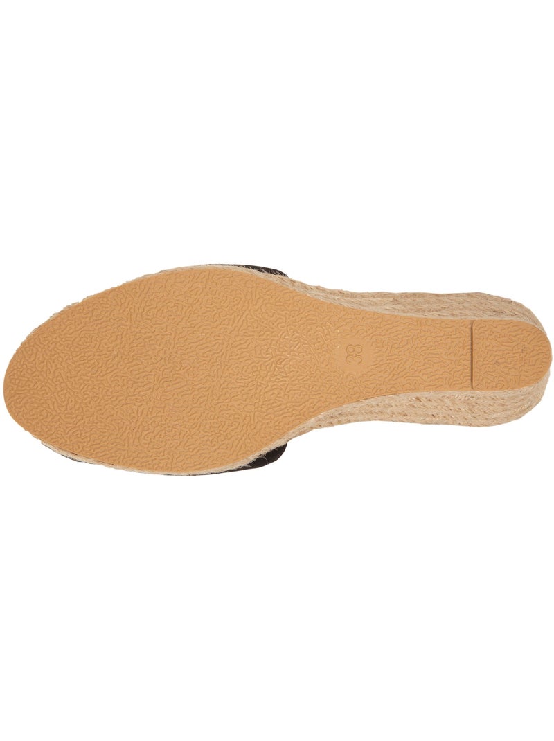 Espadrilles à talon de 6 cm, ultra confortable, semelle à mémoire de forme Noir - Kiabi