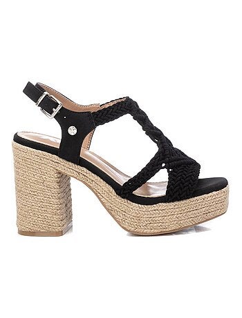 Espadrilles à talon pour femme