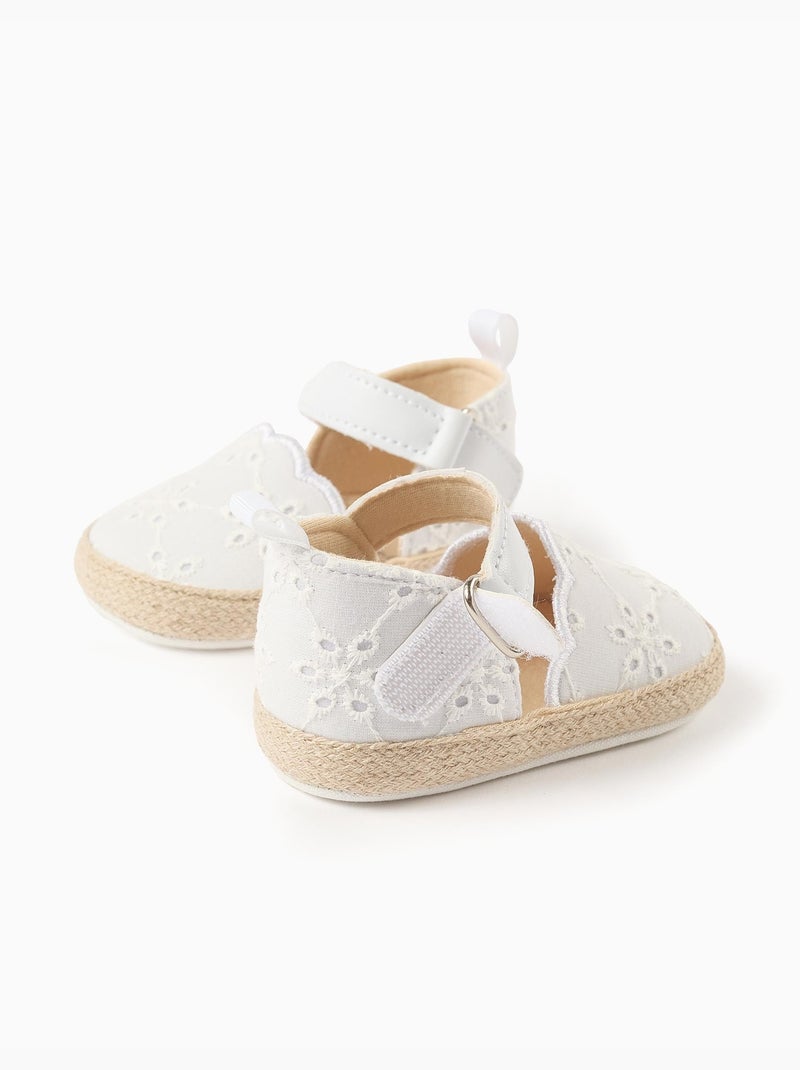 Espadrilles avec fermeture à scratch Blanc - Kiabi