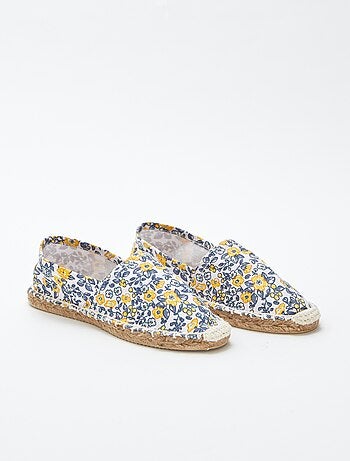 Espadrilles avec motif à fleurs