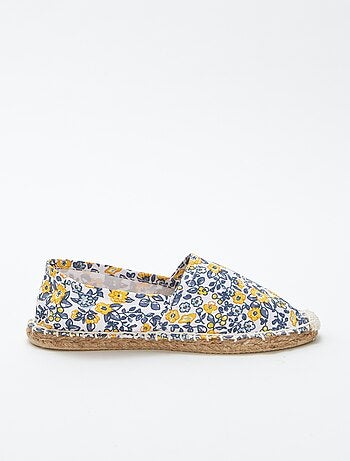 Espadrilles avec motif à fleurs