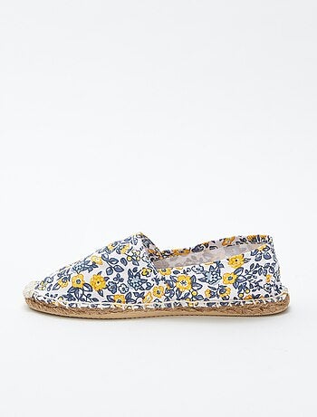 Espadrilles avec motif à fleurs