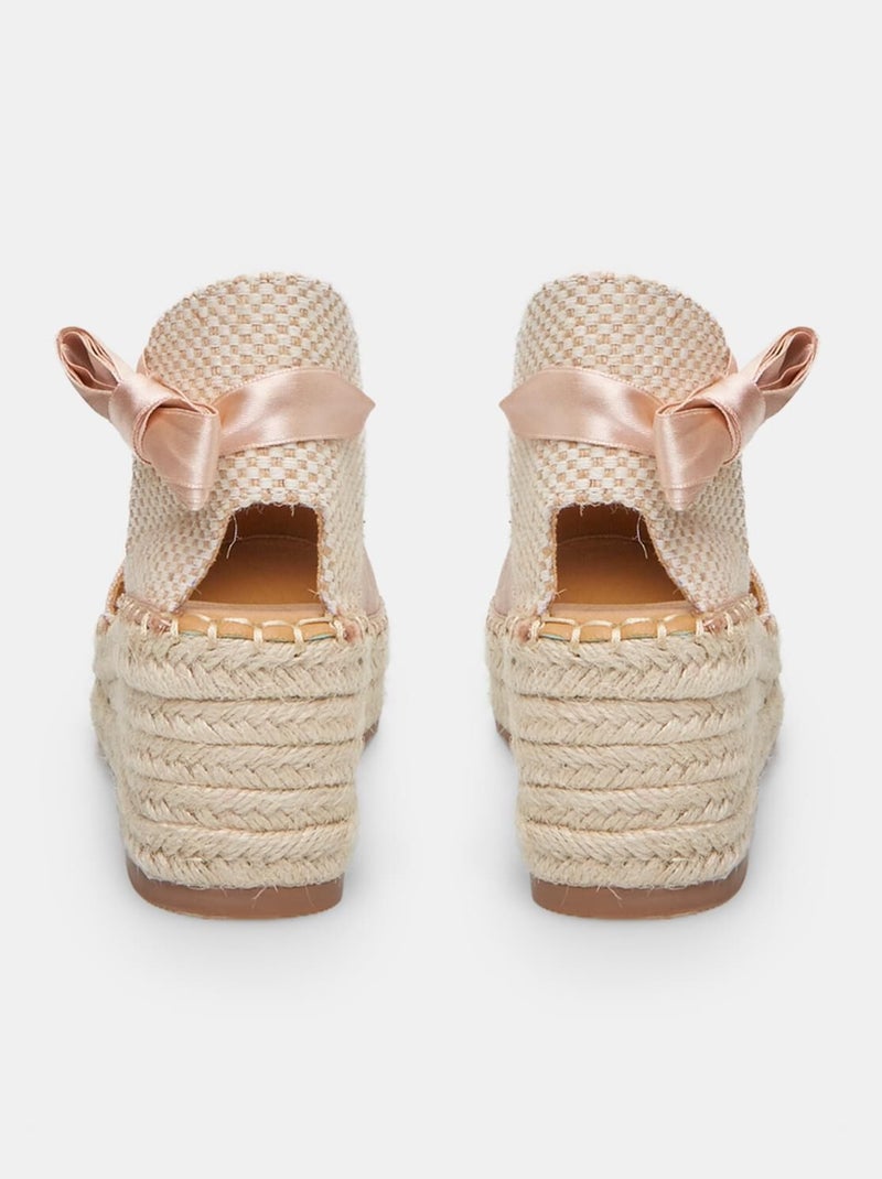 Espadrilles avec talon compensé de 6 cm BATA Beige - Kiabi