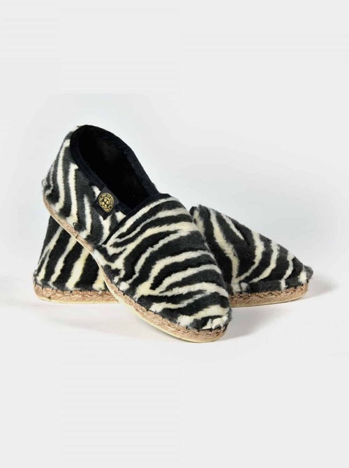 Espadrilles Chaussons imprimée - Kiabi